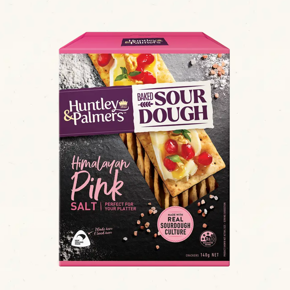 H&P Baked Baked Sour Dough Himalayan Pink Salt 140g available at The Prickly Pineapple