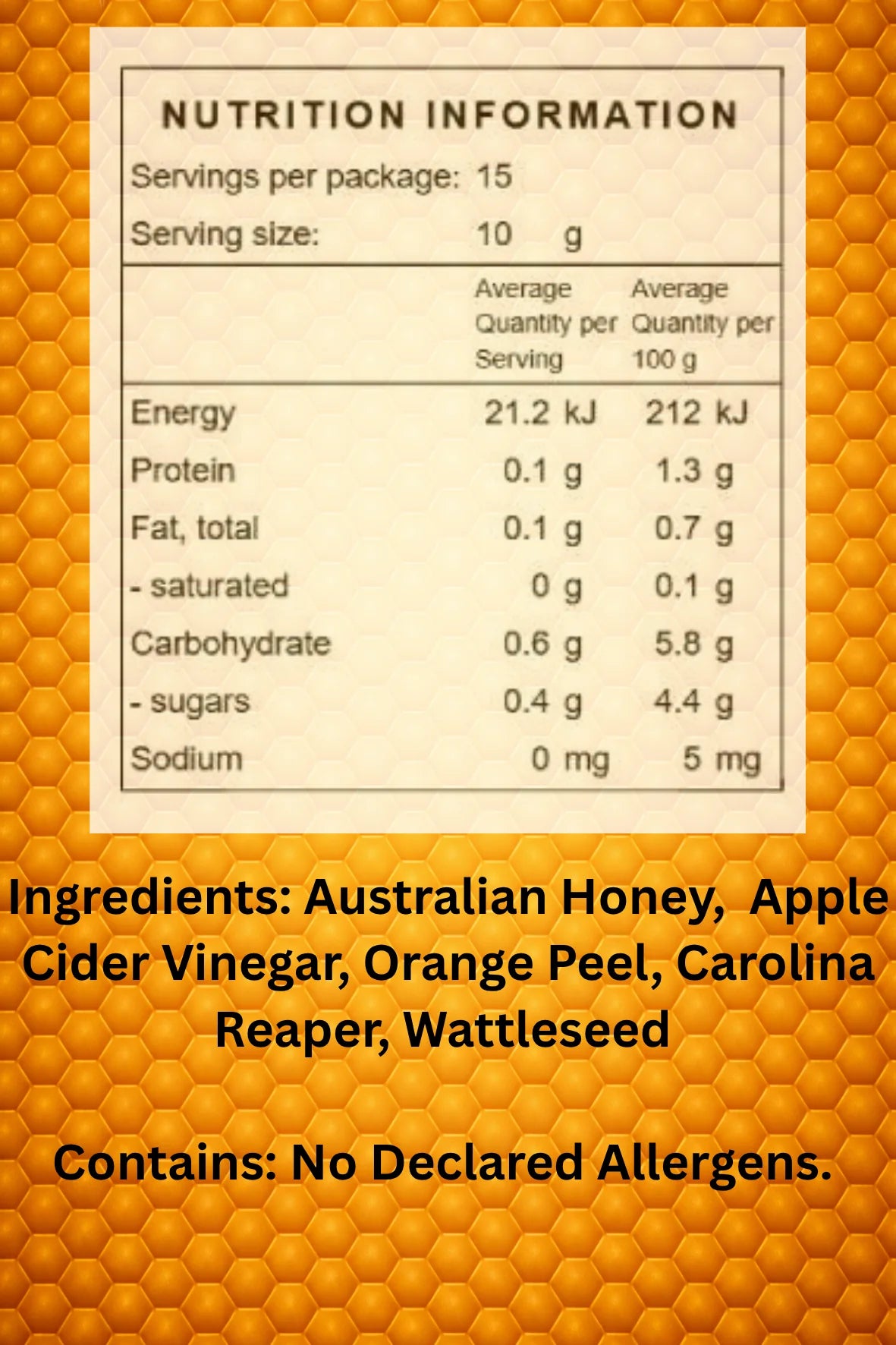 Ink’d Food Co Hells Honey 150ml