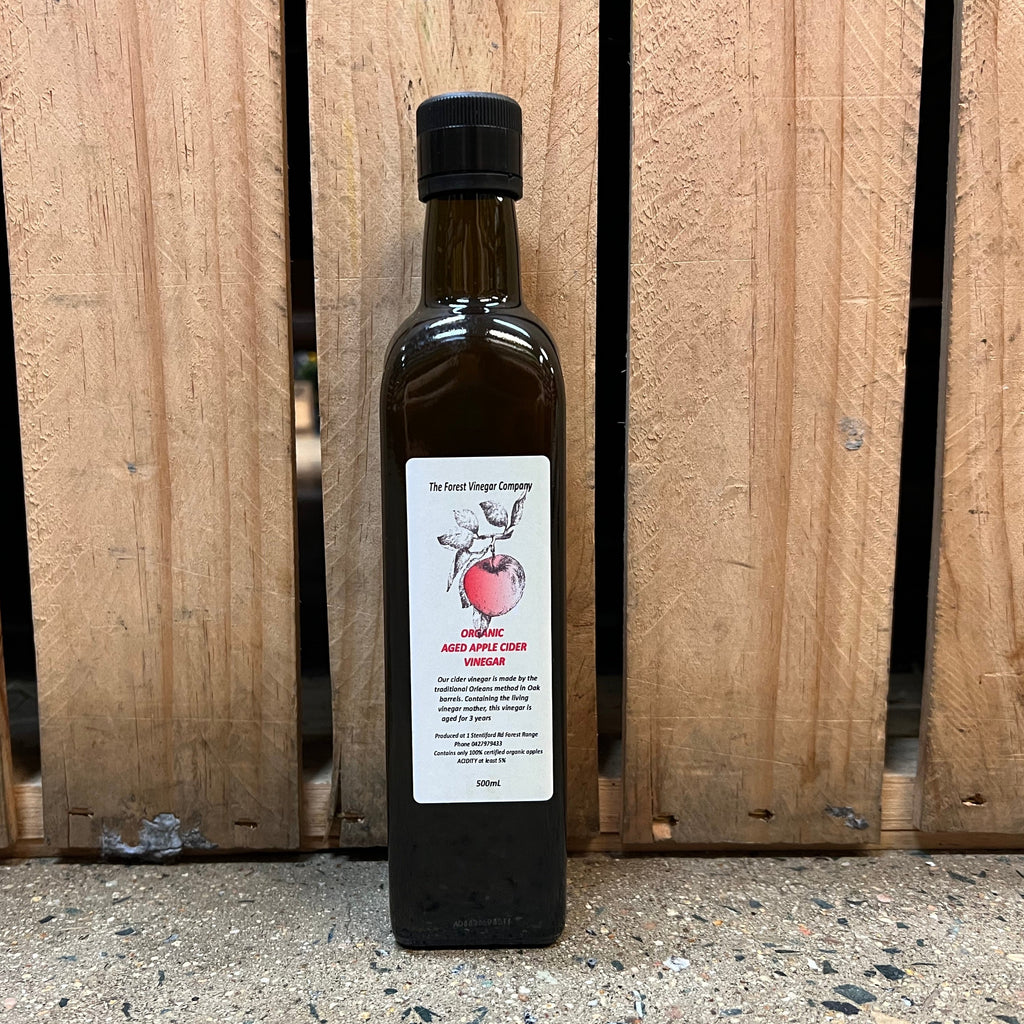 The Forest Vinegar Company Organic Aged Apple Cider Vinegar 500ml available at The Prickly Pineapple