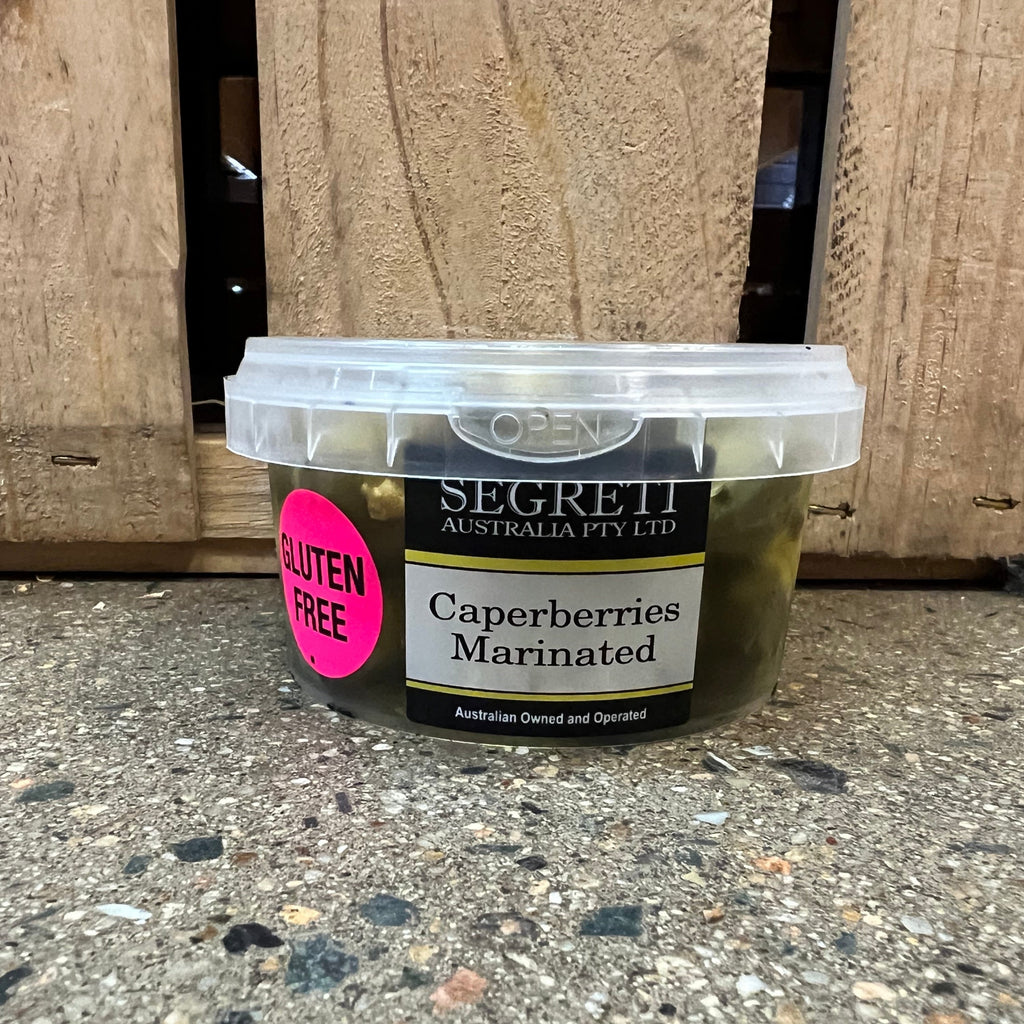 Segreti Caperberries Marinated 200g available at The Prickly Pineapple