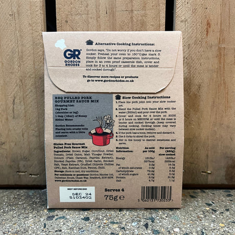 Gordon Rhodes - The Pig Easy Pulled Pork Gourmet Sauce Mix available at The Prickly Pineapple