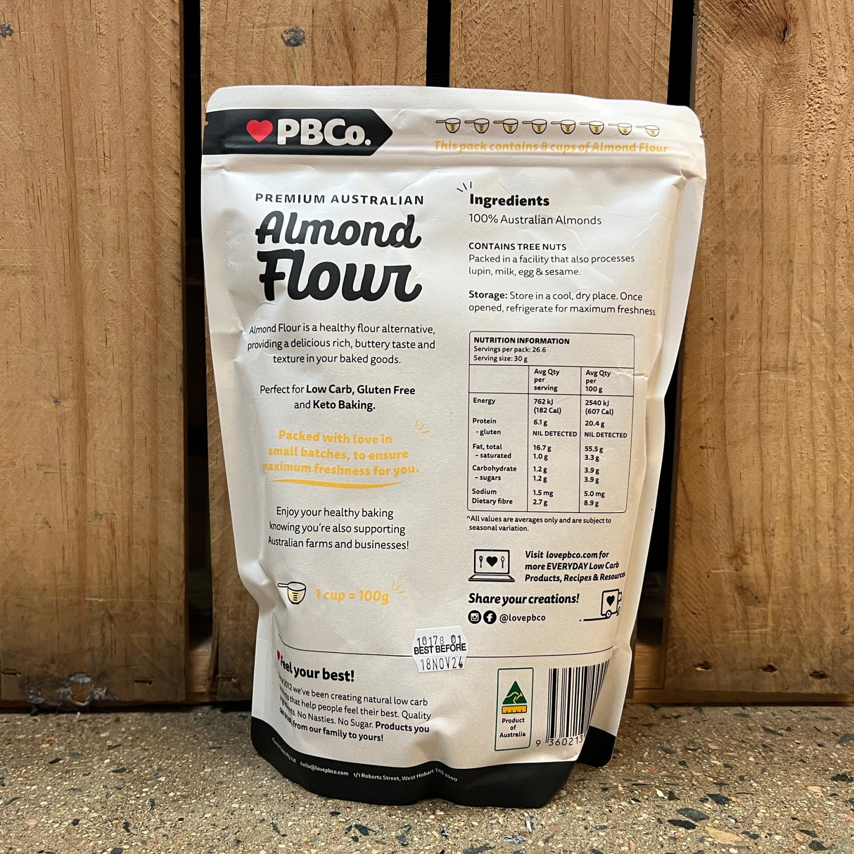 PB Co. Almond Flour 800g available at The Prickly Pineapple