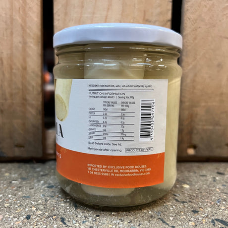 Tania Palm Hearts Whole 410g available at The Prickly Pineapple