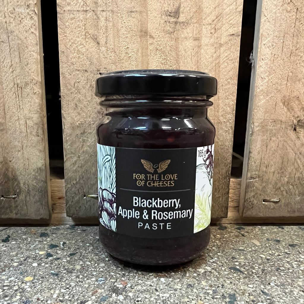 For the Love of Cheeses Blackberry, Apple & Rosemary Paste 165g available at The Prickly Pineapple