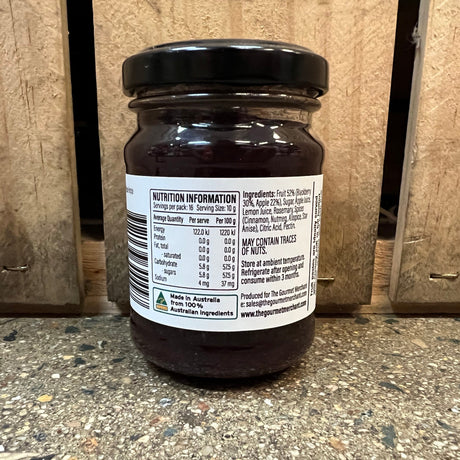 For the Love of Cheeses Blackberry, Apple & Rosemary Paste 165g available at The Prickly Pineapple