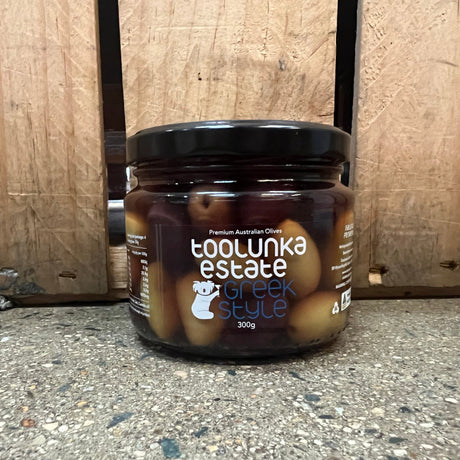 Toolunka Estate Olives Greek Style 300g available at The Prickly Pineapple