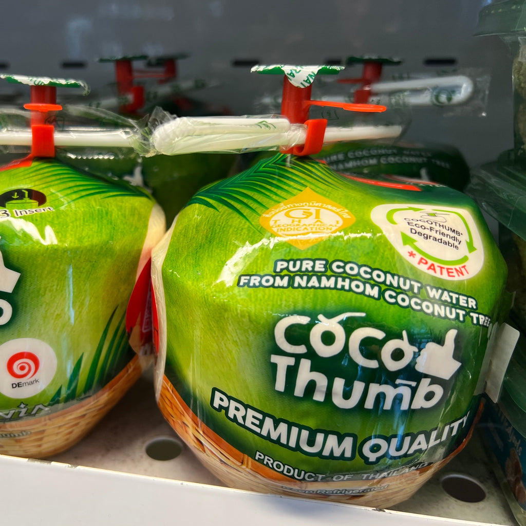 Coco Thumb 100% Organic Pure Coconut Juice eah available at The Prickly Pineapple