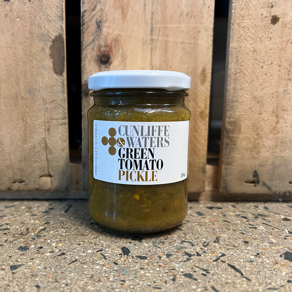 Cunliffe & Waters Green Tomato Pickle 260g available at The Prickly Pineapple