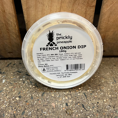 TPP French Onion Dip 180g available at The Prickly Pineapple