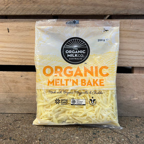 The Organic Milk Co. Australia Organic Melt'n Bake Cheese 250g available at The Prickly Pineapple