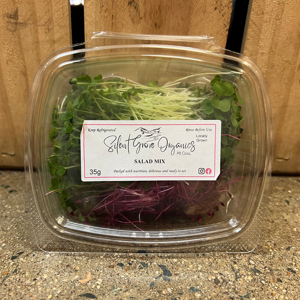 Silent Grove Organics Micro Greens Salad Mix 35g available at The Prickly Pineapple