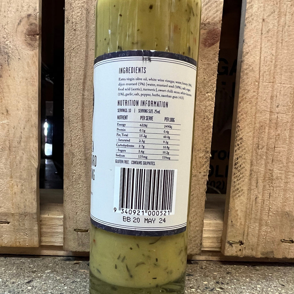 Australian Bush Spices White Kunzea & Honey Mustard Salad Dressing 250ml available at The Prickly Pineapple