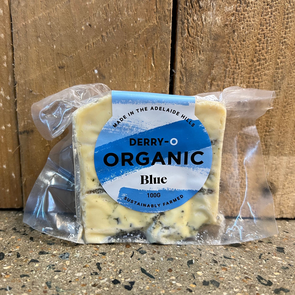 Derry-O Organic Blue Cheese 100g available at The Prickly Pineapple