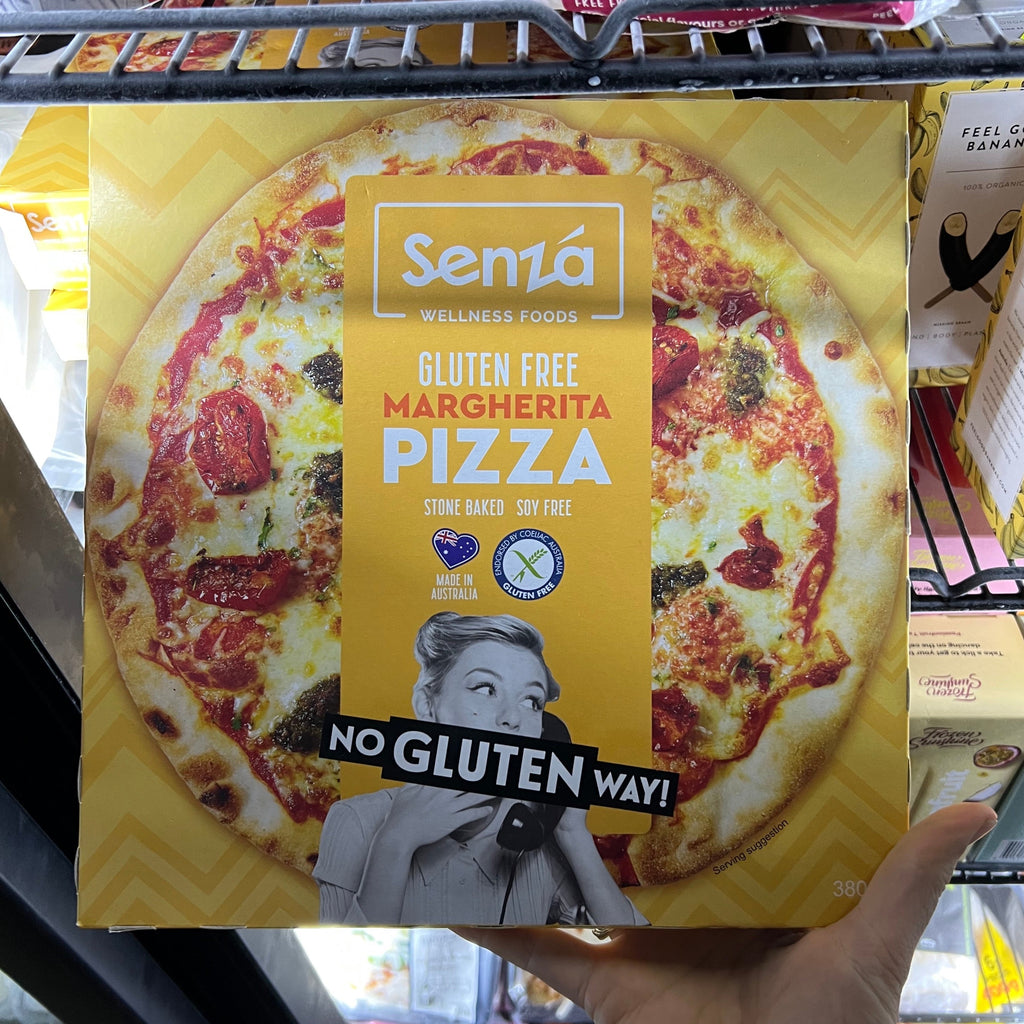 Senza Wellness Foods Margherita Pizza Gluten Free 380g available at The Prickly Pineapple