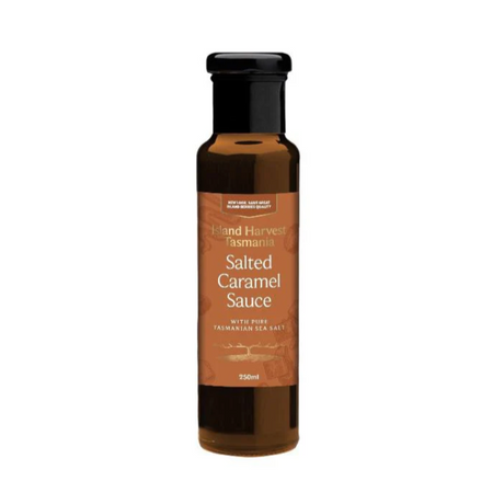 Island Berries Tasmania Salted Caramel Sauce 250ml available at The Prickly Pineapple