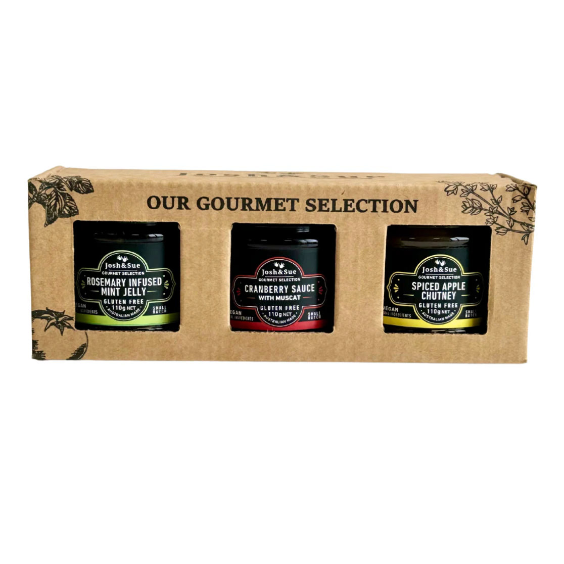 Josh&Sue Mini Festive 3pc Sampler Gift Pack available at The Prickly Pineapple