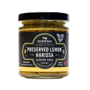 Josh&Sue Preserved Lemon Harissa Paste 190g available at The Prickly Pineapple