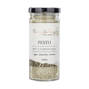 King Valley Fine Foods Mint & Pumpkin Seed Pesto 250ml available at The Prickly Pineapple