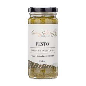 King Valley Fine Foods Parsley & Pistachio Pesto 250ml available at The Prickly Pineapple