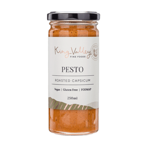 King Valley Fine Foods Roasted Capsicum Pesto 250ml available at The Prickly Pineapple