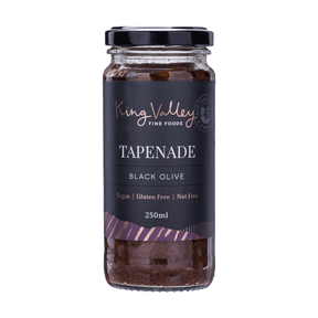 King Valley Fine Foods Black Olive Tapenade 250ml available at The Prickly Pineapple