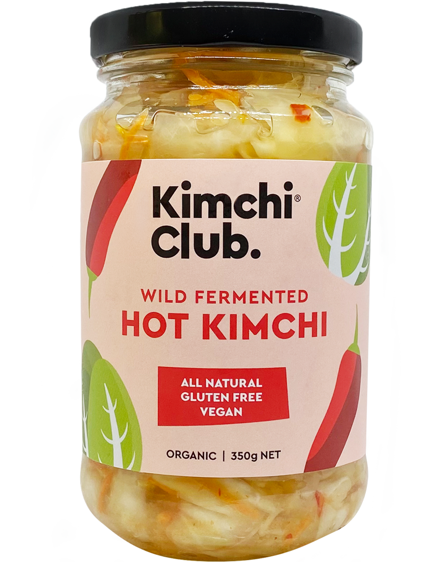 Kimchi Club Organic Hot Kimchi 350g available at The Prickly Pineapple
