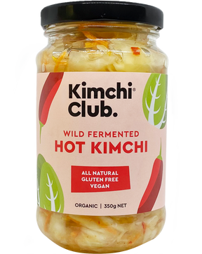 Kimchi Club Organic Hot Kimchi 350g available at The Prickly Pineapple