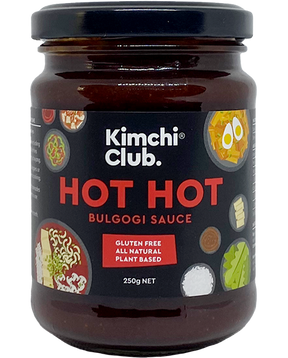 Kimchi Club Bulgogi Sauce Hot Hot 250g available at The Prickly Pineapple