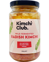 Kimchi Club Organic Radish Kimchi 350g available at The Prickly Pineapple