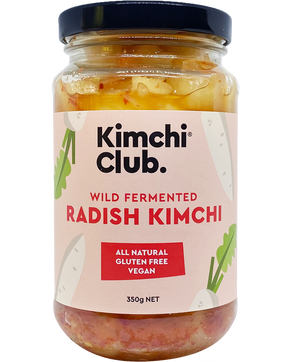 Kimchi Club Organic Radish Kimchi 350g available at The Prickly Pineapple