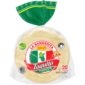 La Banderita Corn Tortillas Taquito GF (20) 260g available at The Prickly Pineapple