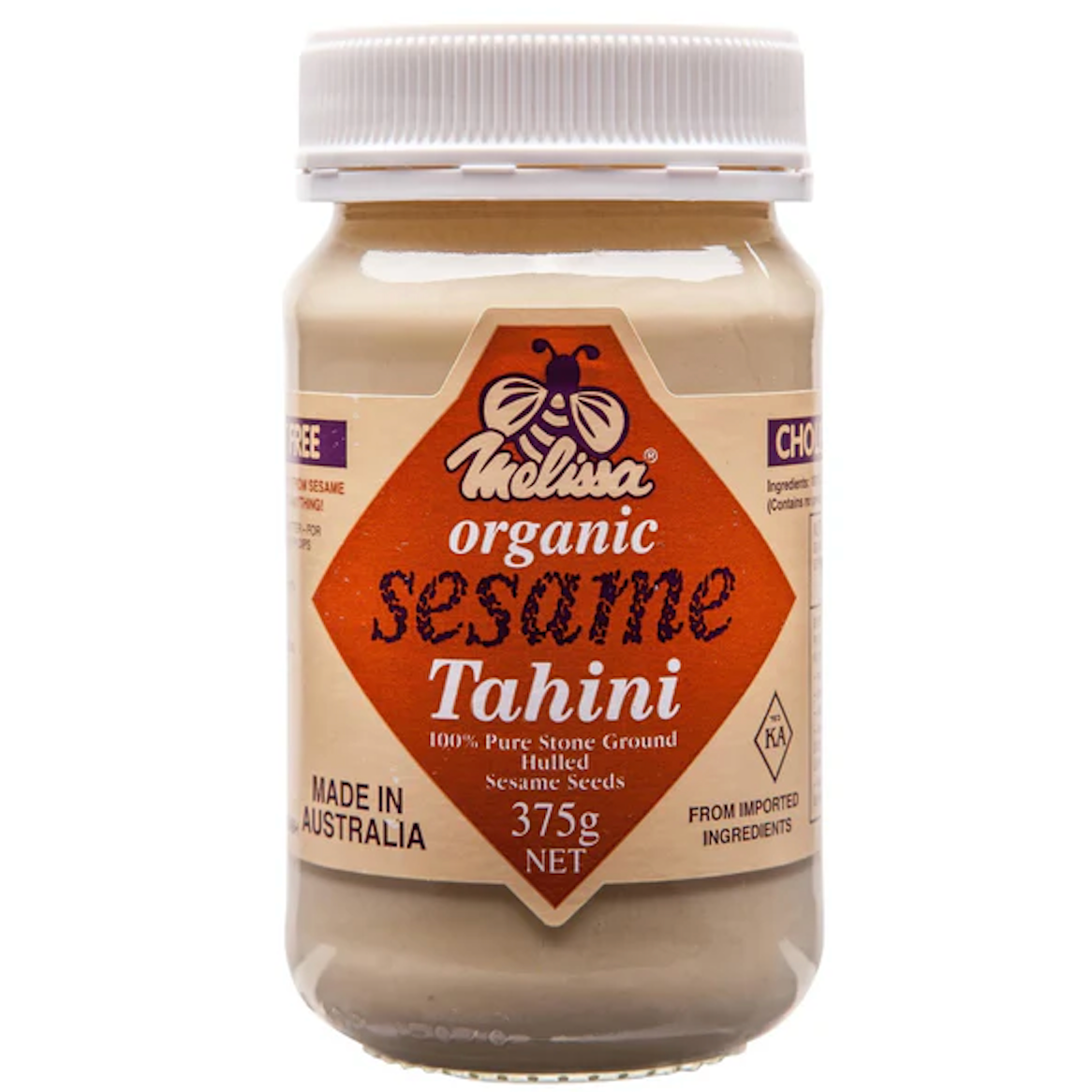 Melissa Organic Sesame Tahini 375g available at The Prickly Pineapple