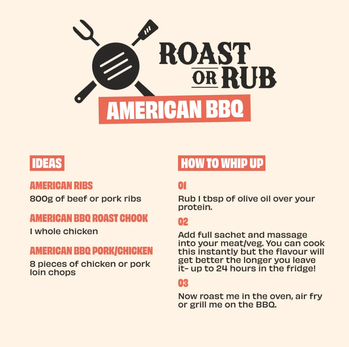 Mingle American BBQ Roast Or Rub 35g available at The Prickly Pineapple