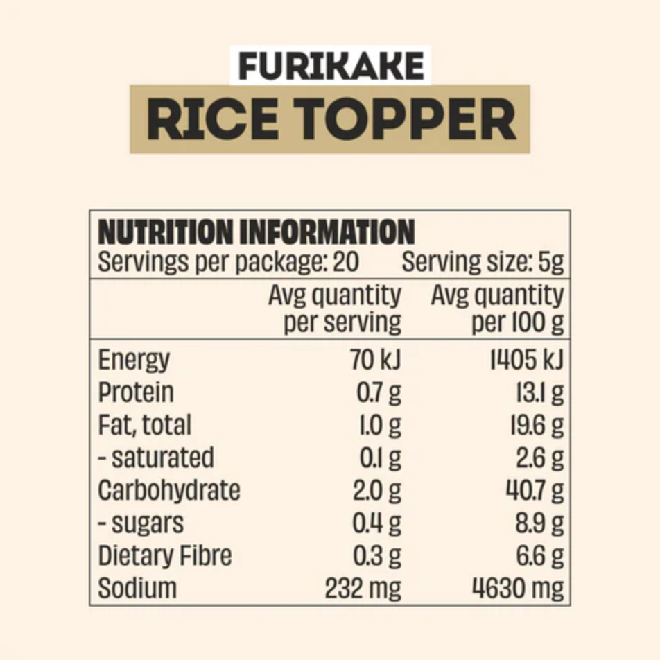 Mingle Furikake Rice Topper Seasoning 35g available at The Prickly Pineapple
