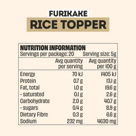 Mingle Furikake Rice Topper Seasoning 35g available at The Prickly Pineapple