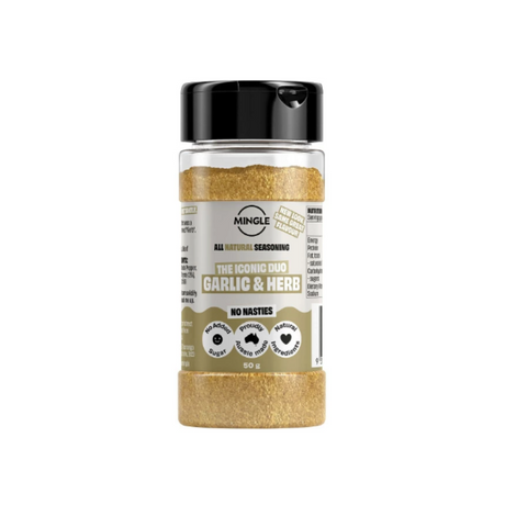 Mingle Garlic and Herb Seasoning 50g available at The Prickly Pineapple