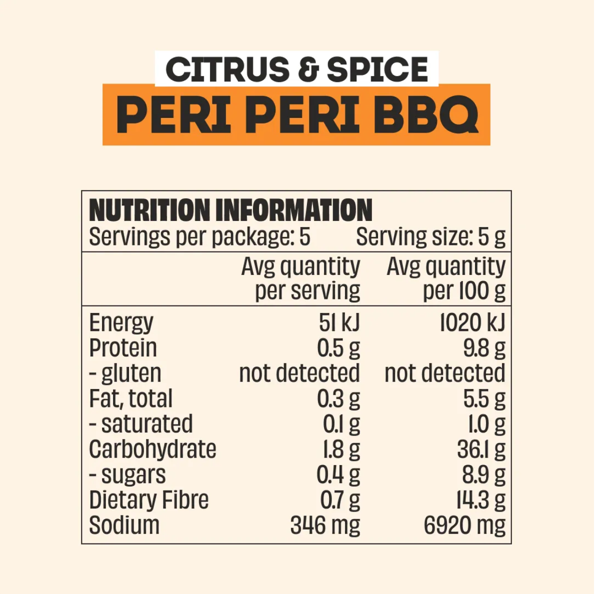 Mingle Peri Peri BBQ Rub Citrus & Spice 25g available at The Prickly Pineapple