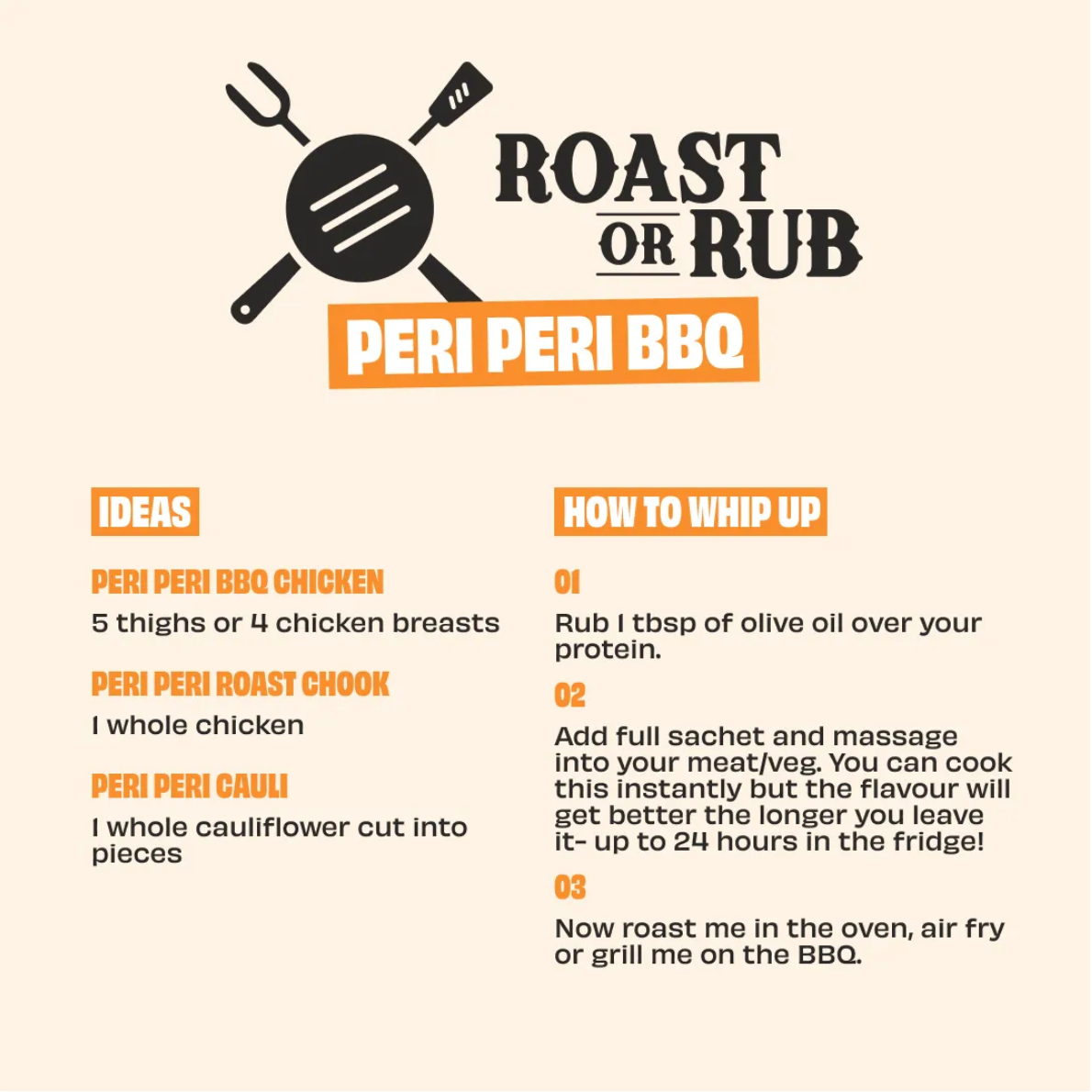 Mingle Peri Peri BBQ Rub Citrus & Spice 25g available at The Prickly Pineapple