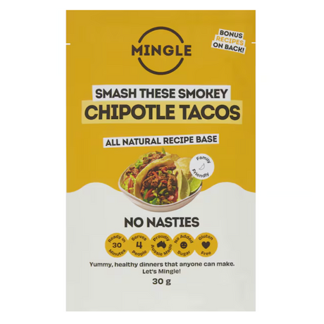 Mingle Smokey Taco Mild Chipotle 30g available at The Prickly Pineapple