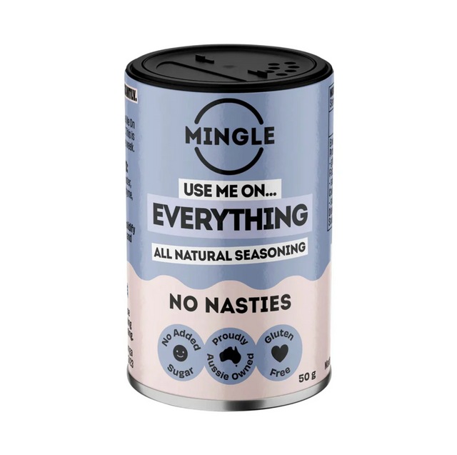Mingle Use Me On Everything Seasoning 50g available at The Prickly Pineapple