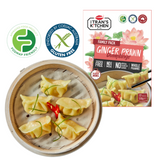 Mrs Trans Kitchen Ginger Prawn Dumplings (GF) 450g available at The Prickly Pineapple