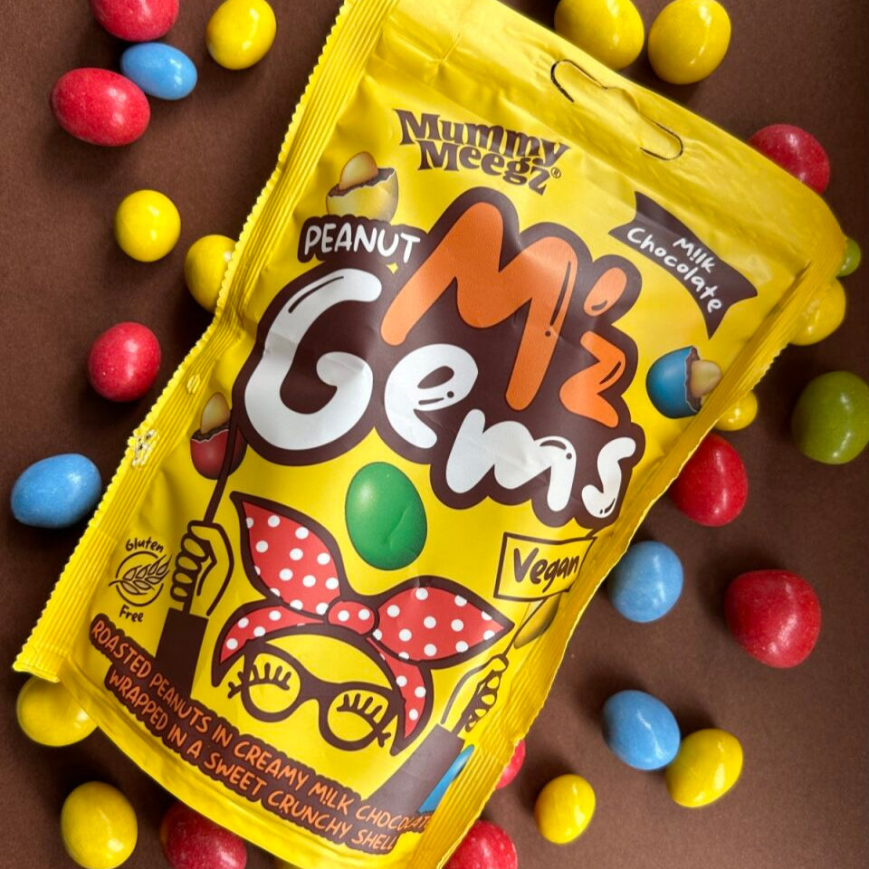 Mummy Meegz M’z Gems Peanut Sharing Bag 80g available at The Prickly Pineapple