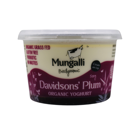 Mungalli Creek Dairy Davidson Plum Yoghurt 500g available at The Prickly Pineapple
