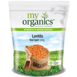 My Organics Red Spilt Lentils 500g available at The Prickly Pineapple