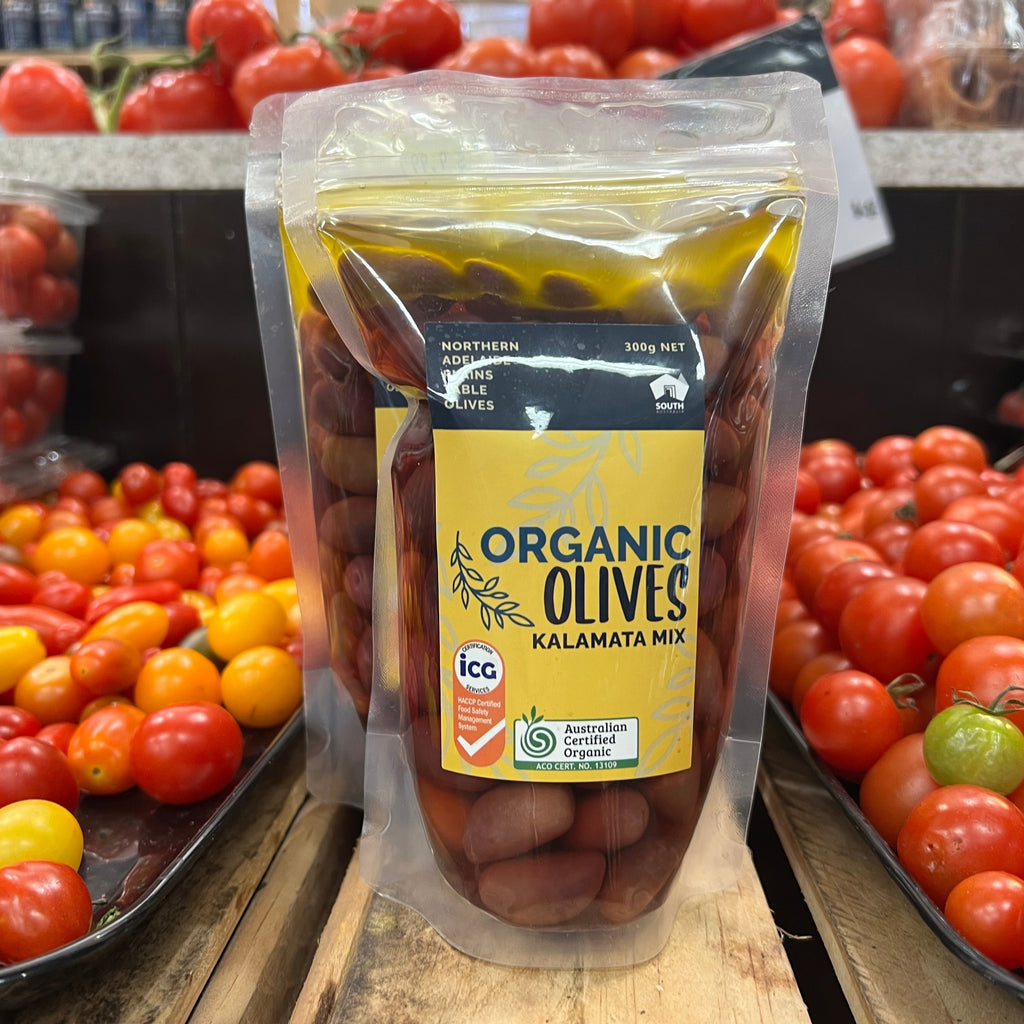 NAP Organic Kalamata Mix Olives 300g available at The Prickly Pineapple