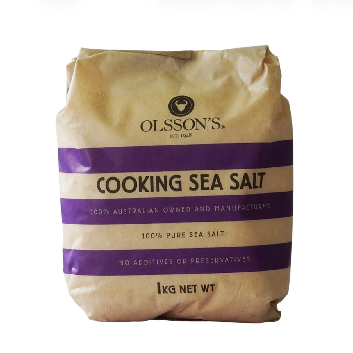 Olsson's Cooking Sea Salt 1kg available at The Prickly Pineapple
