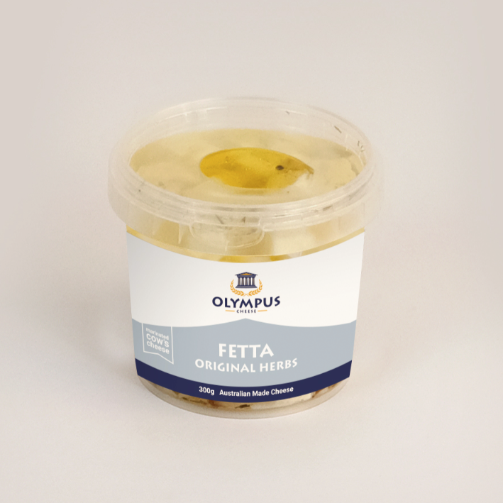 Olympus Cheese Fetta Original Herbs 300g available at The Prickly Pineapple