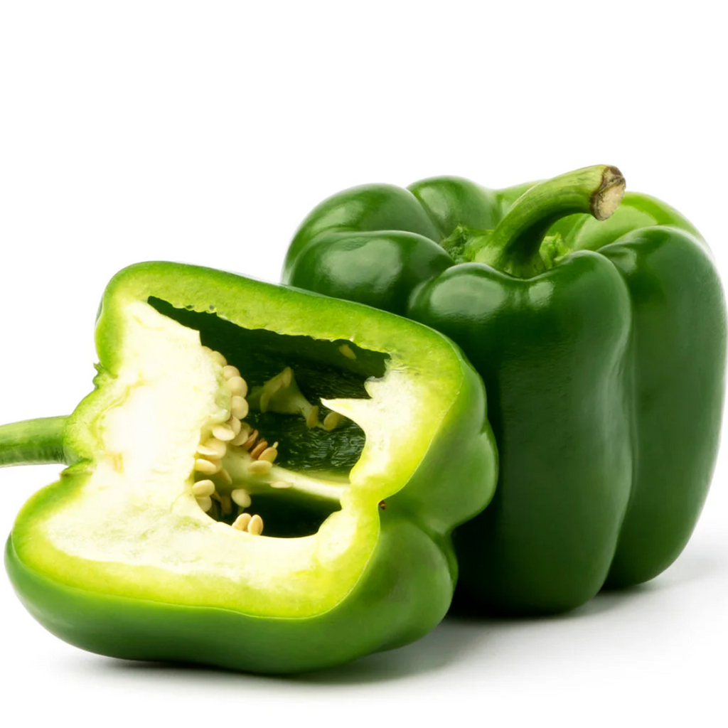 Organic Capsicum Green 400g available at The Prickly Pineapple