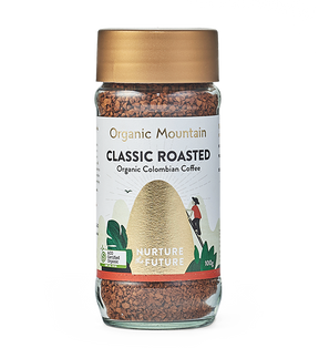 Organic Mountain Classic Roasted Coffee 100g available at The Prickly Pineapple