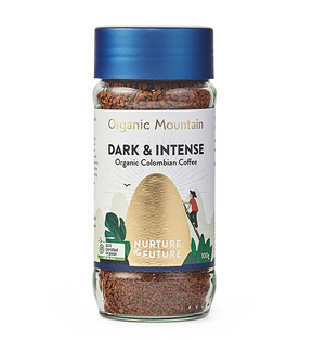 Organic Mountain Dark Roasted Coffee 100g available at The Prickly Pineapple